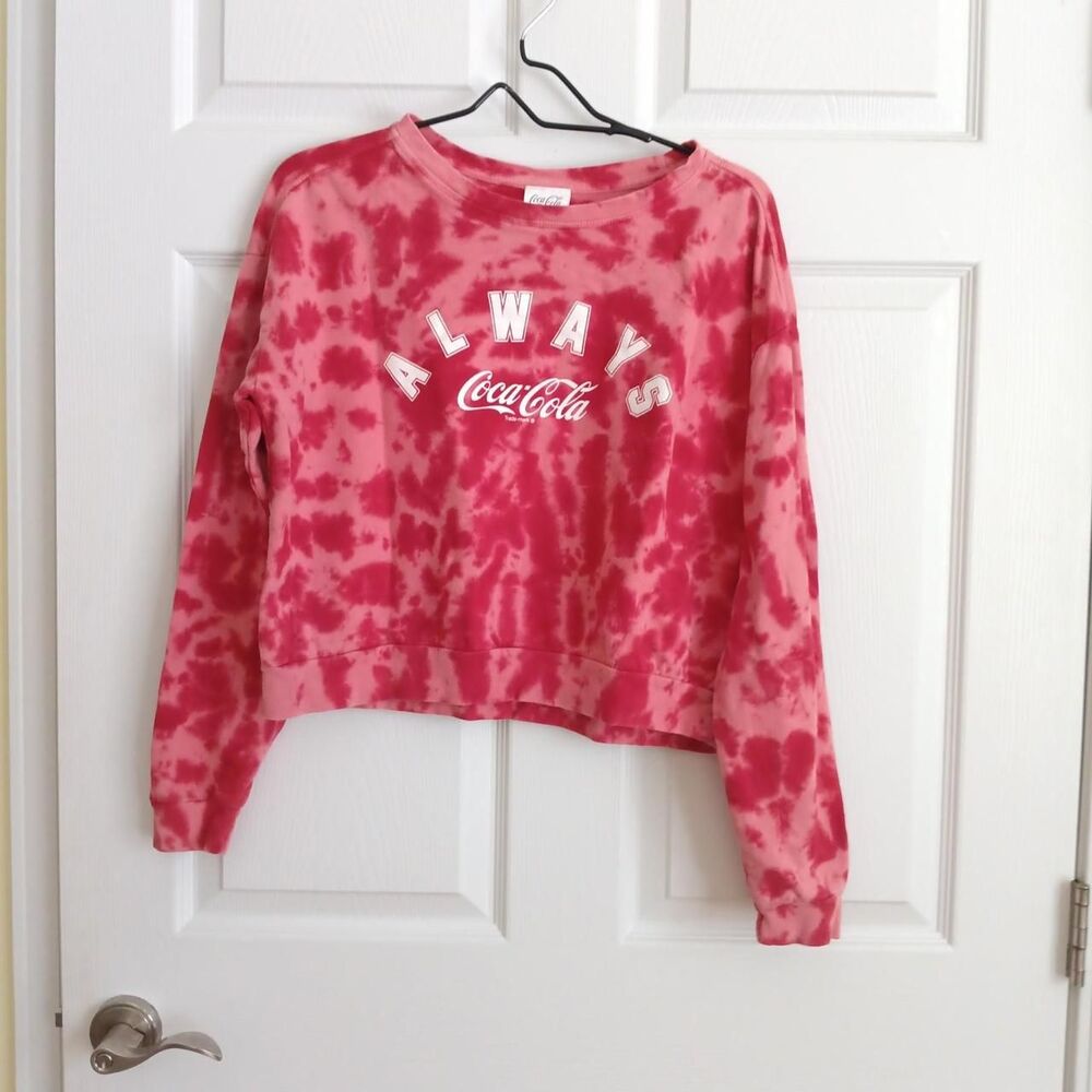 Coca Cola Cropped Women's Sweatshirt Size M